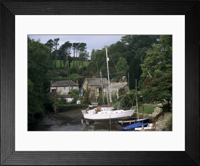 Framed Print : Porth Navas on creek of Helford River, Cornwall, England, United Kingdom, Europe Framed Print : Porth Navas on creek of Helford River, Cornwall, England, United Kingdom, Europe