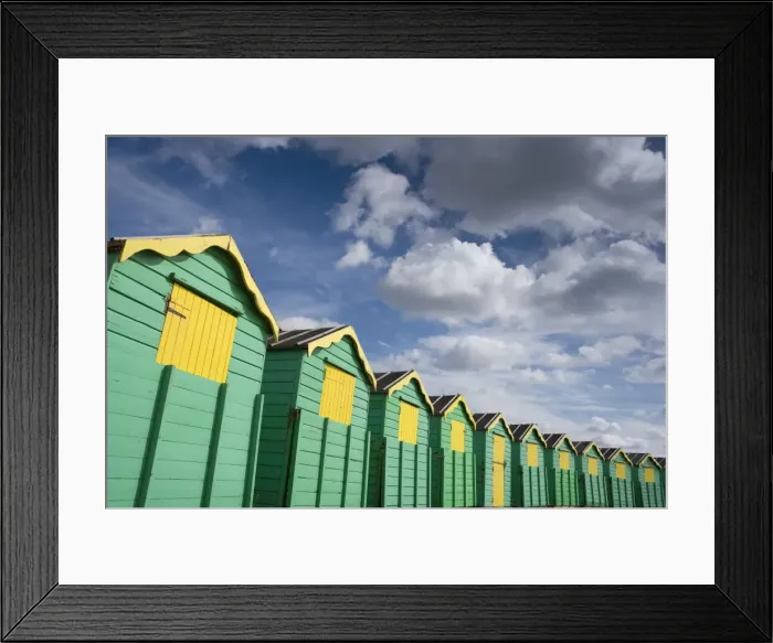 Framed Print : Colourful beach huts, Littlehampton, West Sussex, England, United Kingdom, Europe Framed Print : Colourful beach huts, Littlehampton, West Sussex, England, United Kingdom, Europe