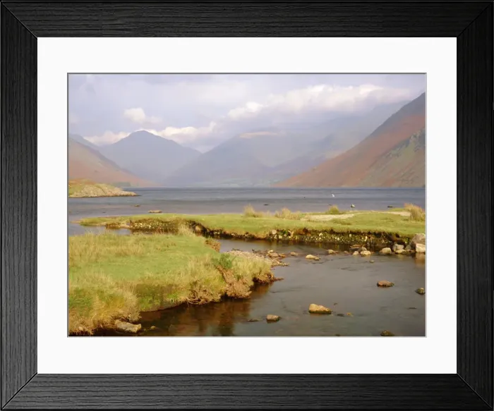 Framed Print : Great Gable, Lingmell and Scafell beyond, Wastwater, Lake District National Park Framed Print : Great Gable, Lingmell and Scafell beyond, Wastwater, Lake District National Park