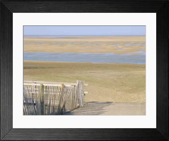 Framed Print : West Sands at low tide from footpath from Wells beach car park, Wells-next-the-Sea Framed Print : West Sands at low tide from footpath from Wells beach car park, Wells-next-the-Sea
