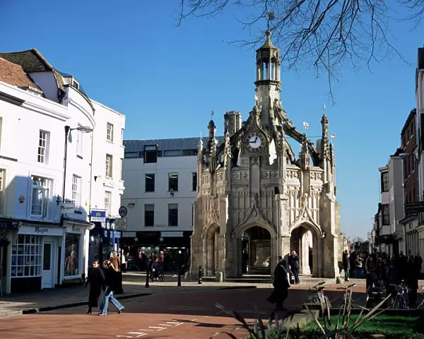 The Market Cross, given to the city in 1501 by Bishop Story for the shelter of traders