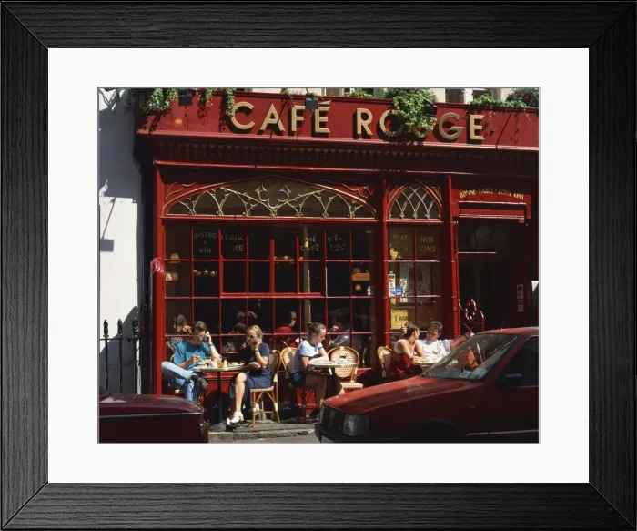 Framed Print : People sitting outside Cafe Rouge, Soho, London, England, United Kingdom, Europe Framed Print : People sitting outside Cafe Rouge, Soho, London, England, United Kingdom, Europe