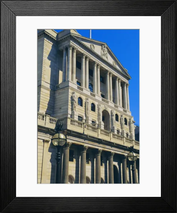 Framed Print : The Bank of England, City of London, England, UK Framed Print : The Bank of England, City of London, England, UK