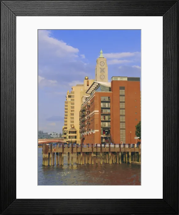 Framed Print : The Oxo Tower, South Bank of the River Thames, London, England, UK