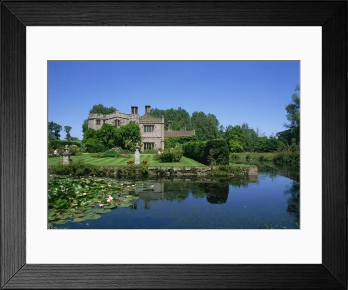 Framed Print : Moat and house, Mannington Hall, Norfolk, England, United Kingdom, Europe Framed Print : Moat and house, Mannington Hall, Norfolk, England, United Kingdom, Europe