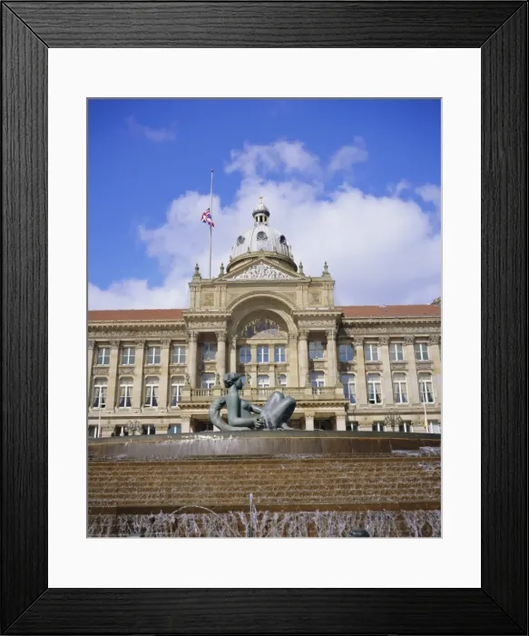 Framed Print : Fountain known as Floozy in the Jacuzzi and the Council House Framed Print : Fountain known as Floozy in the Jacuzzi and the Council House