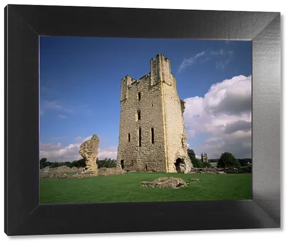 Great Tower, Helmsley Castle, North Yorkshire, England, United Kingdom, Europe