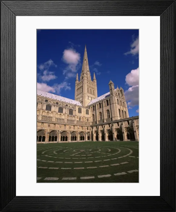 Framed Print : Maze in the Cloisters, Norwich Cathedral, Norwich, Norfolk, England, United Kingdom Framed Print : Maze in the Cloisters, Norwich Cathedral, Norwich, Norfolk, England, United Kingdom