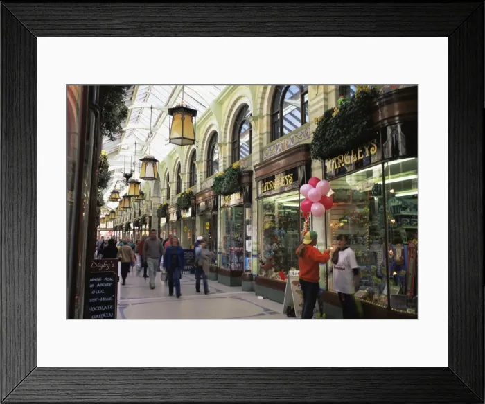 Framed Print : Shoppers in the Royal Arcade, Norwich, Norfolk, England, United Kingdom, Europe Framed Print : Shoppers in the Royal Arcade, Norwich, Norfolk, England, United Kingdom, Europe