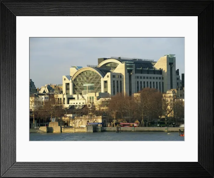 Framed Print : Charing Cross Station from Waterloo Bridge, London, England, United Kingdom, Europe Framed Print : Charing Cross Station from Waterloo Bridge, London, England, United Kingdom, Europe
