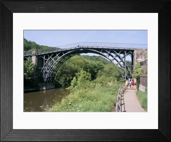 Framed Print : Iron bridge over the River Severn, Ironbridge, UNESCO World Heritage Site Framed Print : Iron bridge over the River Severn, Ironbridge, UNESCO World Heritage Site
