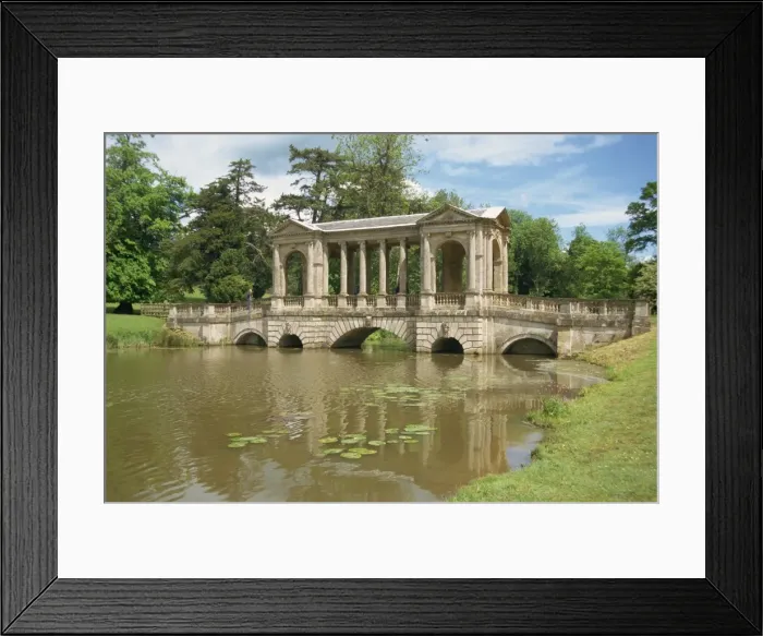 Framed Print : Palladian Bridge, Stowe, Buckinghamshire, England, United Kingdom, Europe Framed Print : Palladian Bridge, Stowe, Buckinghamshire, England, United Kingdom, Europe