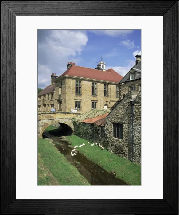 Framed Print : Town hall from stream, Helmsley, North Yorkshire, Yorkshire, England, United Kingdom Framed Print : Town hall from stream, Helmsley, North Yorkshire, Yorkshire, England, United Kingdom