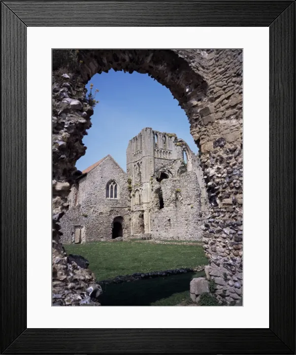 Framed Print : Priory ruins, Priors chapel and tower from the cloister, Castle Acre, Norfolk Framed Print : Priory ruins, Priors chapel and tower from the cloister, Castle Acre, Norfolk