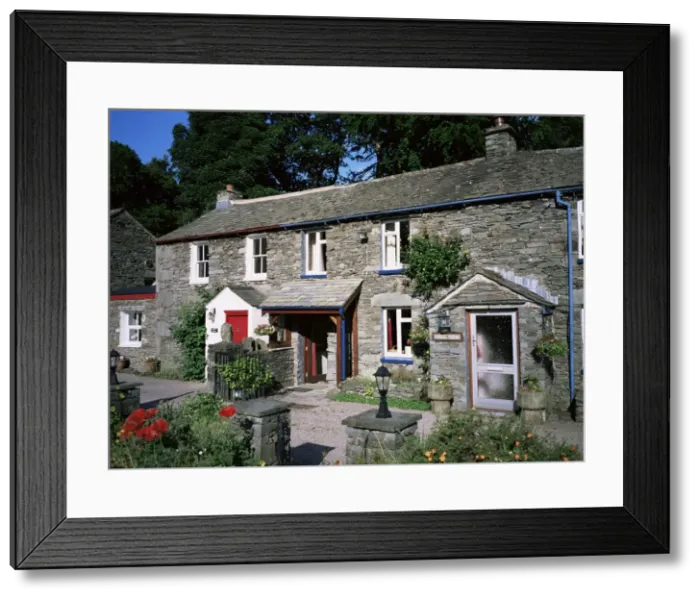 Framed Print : Typical slate cottages, Glenridding, Lake District, Cumbria, England, United Kingdom Framed Print : Typical slate cottages, Glenridding, Lake District, Cumbria, England, United Kingdom