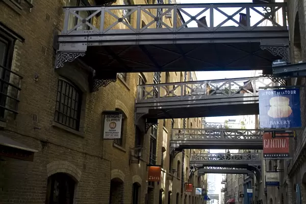 Old warehouse area now converted into luxury flats and shops, Shad Thames