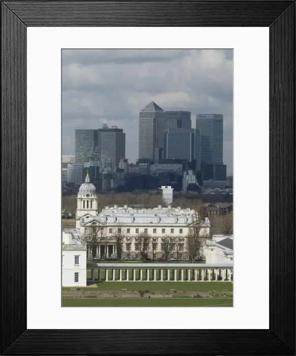 Framed Print : View over London from Greenwich, London SE10, England, United Kingdom, Europe Framed Print : View over London from Greenwich, London SE10, England, United Kingdom, Europe