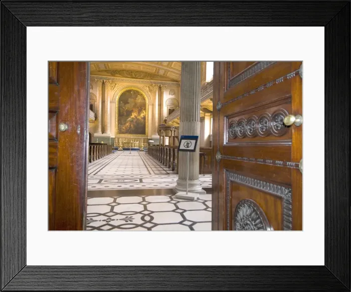 Framed Print : Painted Chapel, Old Royal Naval College, Greenwich, London SE10, England Framed Print : Painted Chapel, Old Royal Naval College, Greenwich, London SE10, England