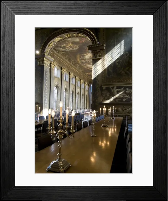 Framed Print : Painted Hall, Old Royal Naval College, Greenwich, London SE10, England