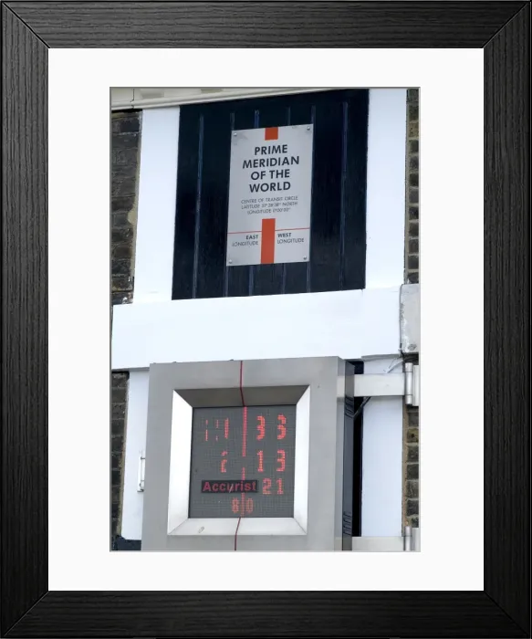 Framed Print : Prime Meridian, Old Royal Observatory, Greenwich, London SE10, England Framed Print : Prime Meridian, Old Royal Observatory, Greenwich, London SE10, England