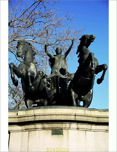 Statue of Boadicea (Boudicca), Westminster, London, England, United Kingdom, Europe