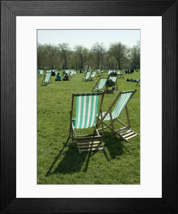 Framed Print : Deck chairs, Green Park, London, England, United Kingdom, Europe Framed Print : Deck chairs, Green Park, London, England, United Kingdom, Europe