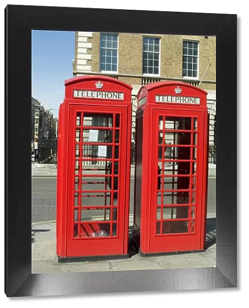 Telephone boxes, London, England, United Kingdom, Europe