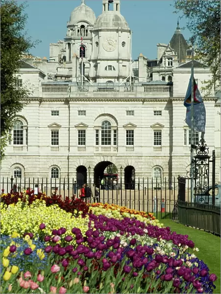 St. Jamess Park with Horse Guards Parade in background, London, England
