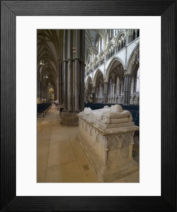 Framed Print : Cathedral interior and tomb, Lincoln, Lincolnshire, England, United Kingdom, Europe Framed Print : Cathedral interior and tomb, Lincoln, Lincolnshire, England, United Kingdom, Europe