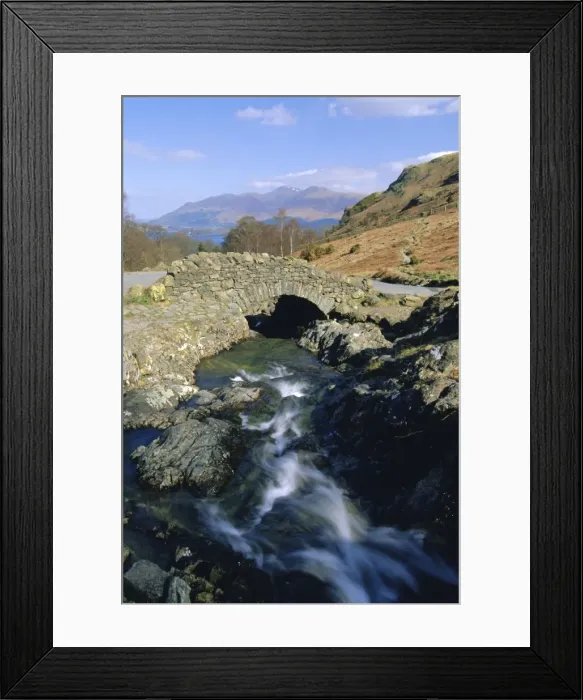 Framed Print : Ashness Bridge, Borrowdale, Lake District National Park, Cumbria, England, UK Framed Print : Ashness Bridge, Borrowdale, Lake District National Park, Cumbria, England, UK