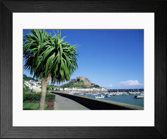 Framed Print : Mount Orgueil Castle, Gorey, Grouville, Jersey, Channel Islands, United Kingdom, Europe Framed Print : Mount Orgueil Castle, Gorey, Grouville, Jersey, Channel Islands, United Kingdom, Europe