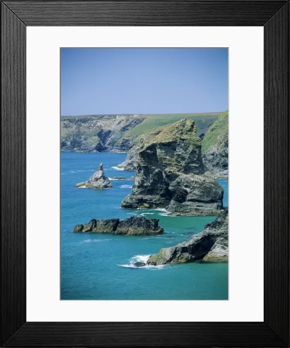 Framed Print : Rock stacks, Bedruthan, Cornwall, England, United Kingdom, Europe Framed Print : Rock stacks, Bedruthan, Cornwall, England, United Kingdom, Europe