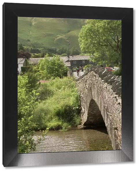 Grange Village and bridge, Borrowdale, Lake District, Cumbria, England
