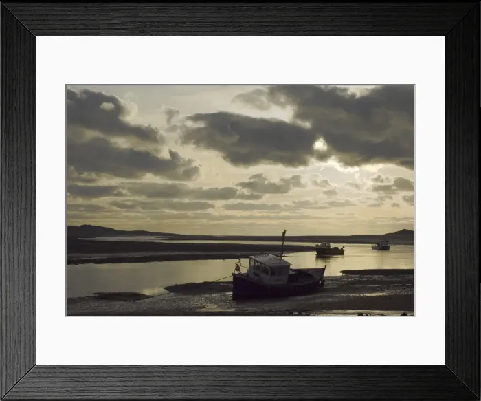 Framed Print : Beached fishing boats, low tide, Duddon estuary, Cumbria, England, United Kingdom, Europe Framed Print : Beached fishing boats, low tide, Duddon estuary, Cumbria, England, United Kingdom, Europe