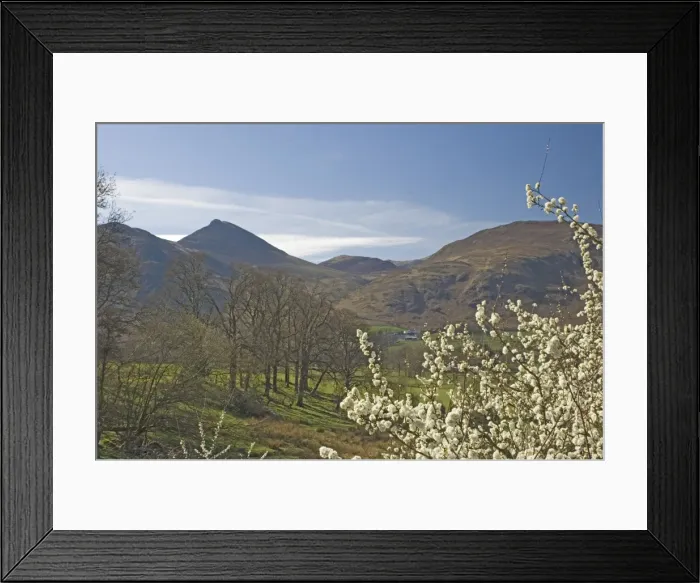 Framed Print : View across Newlands Valley to Causey Pike, Lake District National Park