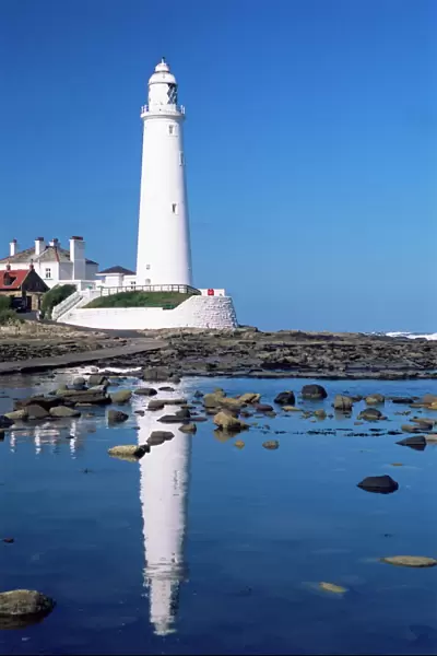 Lighthouse, St. Marys Island, Whitley Bay, Tyne and Wear, England