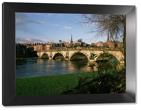 English Bridge, Shrewsbury, Shropshire, England, United Kingdom, Europe