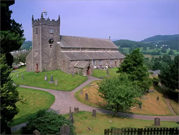 St. Michaels church, Hawkshead, Lake District National Park, Cumbria