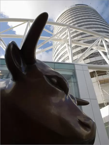 Bull Statue, the Bullring Shopping Centre, Birmingham, England, United Kingdom, Europe