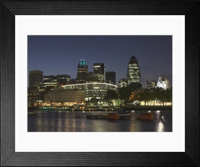 Framed Print : City of London viewed from the South Bank, London, England, United Kingdom, Europe Framed Print : City of London viewed from the South Bank, London, England, United Kingdom, Europe
