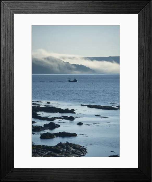 Framed Print : Mist rolling from the hills at dawn, Looe, Cornwall, England, United Kingdom, Europe Framed Print : Mist rolling from the hills at dawn, Looe, Cornwall, England, United Kingdom, Europe
