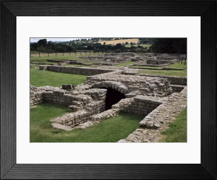 Framed Print : Section of Commandants House, Roman Chesters Fort, Hadrians Wall Framed Print : Section of Commandants House, Roman Chesters Fort, Hadrians Wall