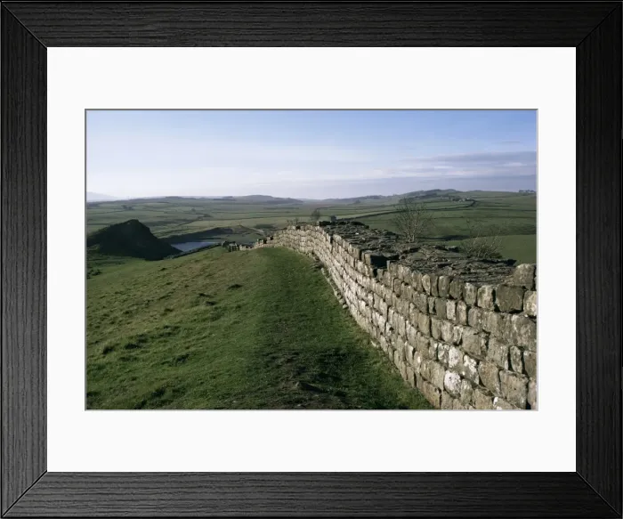 Framed Print : Hadrians Wall, UNESCO World Heritage Site, Northumberland, England Framed Print : Hadrians Wall, UNESCO World Heritage Site, Northumberland, England