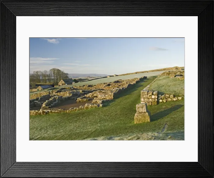 Framed Print : Part of Housesteads Roman Fort looking west, Hadrians Wall, UNESCO World Heritage Site Framed Print : Part of Housesteads Roman Fort looking west, Hadrians Wall, UNESCO World Heritage Site