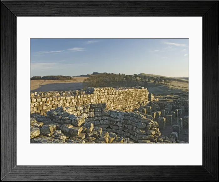 Framed Print : Detail of the furnace and granary floor, Housesteads Roman Fort, looking east Framed Print : Detail of the furnace and granary floor, Housesteads Roman Fort, looking east