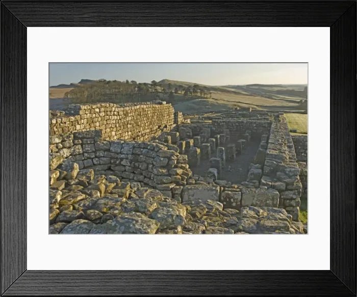 Framed Print : Granary showing supports for ventilated floor and circular furnace to provide heated air underfloor Framed Print : Granary showing supports for ventilated floor and circular furnace to provide heated air underfloor