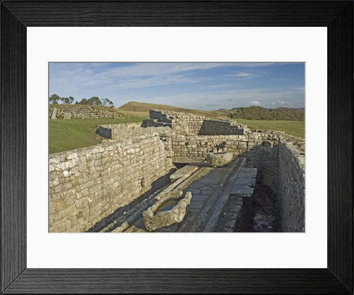 Framed Print : The latrine, Housesteads Roman Fort, Hadrians Wall, UNESCO World Heritage Site Framed Print : The latrine, Housesteads Roman Fort, Hadrians Wall, UNESCO World Heritage Site