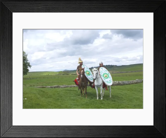 Framed Print : Roman Cavalry of the Ermine Street Guard, Birdoswald Roman Fort, Hadrians Wall Framed Print : Roman Cavalry of the Ermine Street Guard, Birdoswald Roman Fort, Hadrians Wall