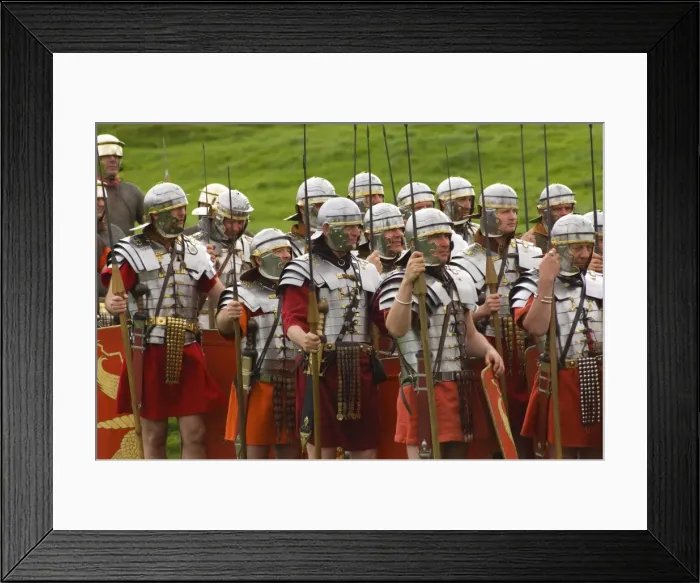 Framed Print : Ermine Street Guard in armour, at ease, Birdoswald Roman Fort, Hadrians Wall Framed Print : Ermine Street Guard in armour, at ease, Birdoswald Roman Fort, Hadrians Wall
