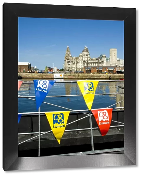 Skyline and docks, Liverpool, Merseyside, England, United Kingdom, Europe